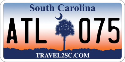 SC license plate ATL075