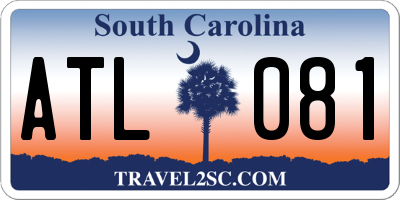 SC license plate ATL081