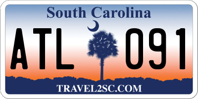 SC license plate ATL091