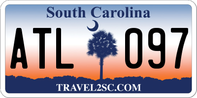SC license plate ATL097
