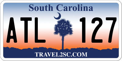 SC license plate ATL127