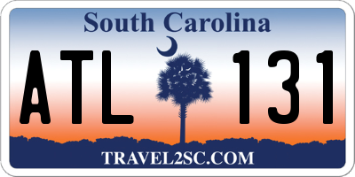 SC license plate ATL131