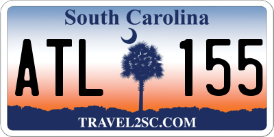 SC license plate ATL155