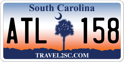 SC license plate ATL158
