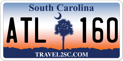 SC license plate ATL160