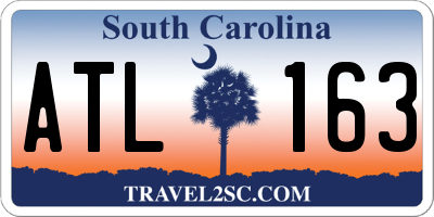 SC license plate ATL163