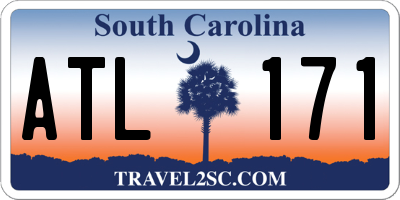 SC license plate ATL171