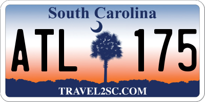 SC license plate ATL175
