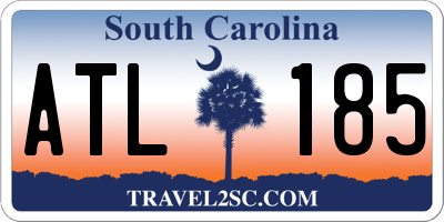 SC license plate ATL185