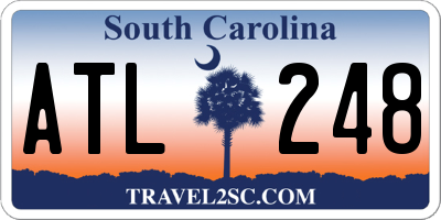 SC license plate ATL248