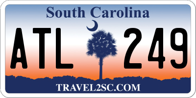 SC license plate ATL249