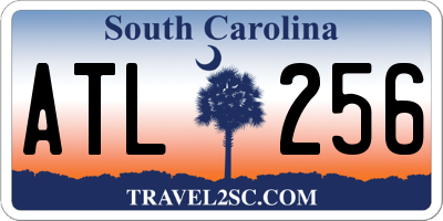 SC license plate ATL256