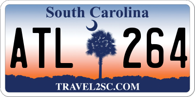 SC license plate ATL264