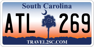 SC license plate ATL269