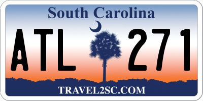 SC license plate ATL271