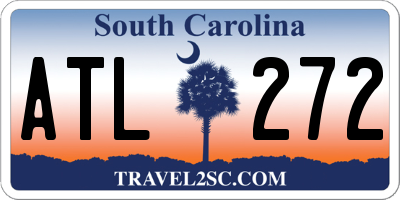 SC license plate ATL272