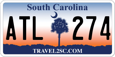 SC license plate ATL274