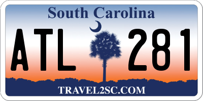 SC license plate ATL281