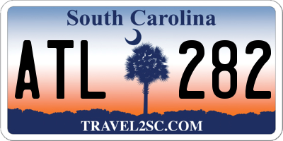 SC license plate ATL282