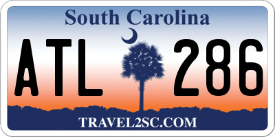 SC license plate ATL286