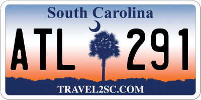 SC license plate ATL291