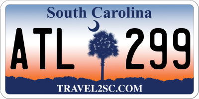 SC license plate ATL299