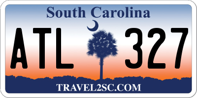 SC license plate ATL327