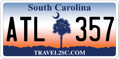 SC license plate ATL357