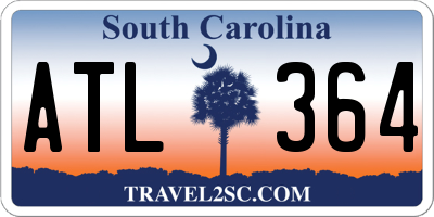 SC license plate ATL364