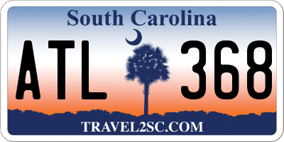 SC license plate ATL368