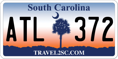 SC license plate ATL372