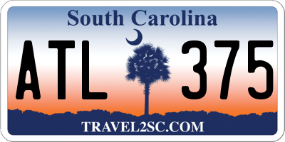 SC license plate ATL375