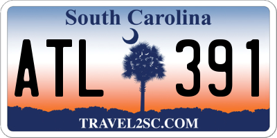 SC license plate ATL391