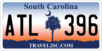 SC license plate ATL396