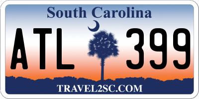 SC license plate ATL399