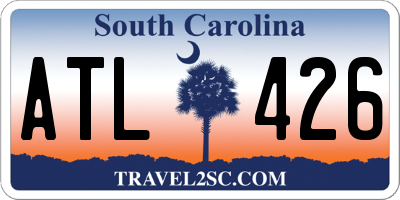 SC license plate ATL426