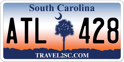 SC license plate ATL428
