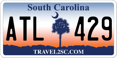 SC license plate ATL429