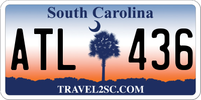 SC license plate ATL436