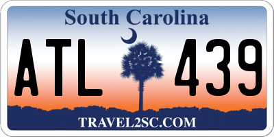 SC license plate ATL439