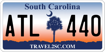 SC license plate ATL440