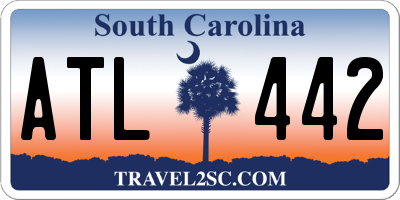 SC license plate ATL442