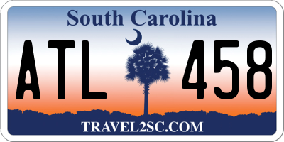 SC license plate ATL458
