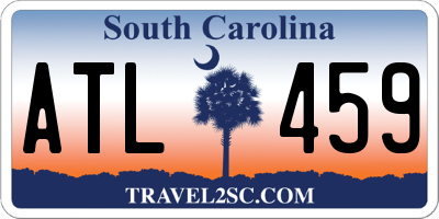 SC license plate ATL459