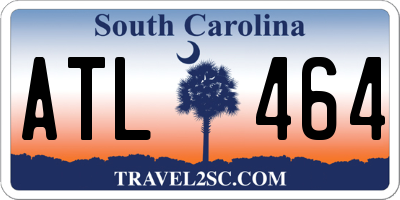 SC license plate ATL464