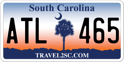 SC license plate ATL465