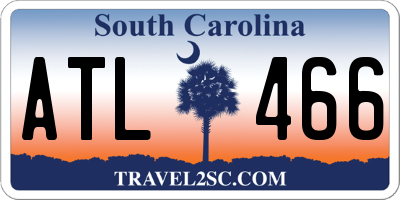 SC license plate ATL466