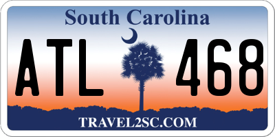 SC license plate ATL468