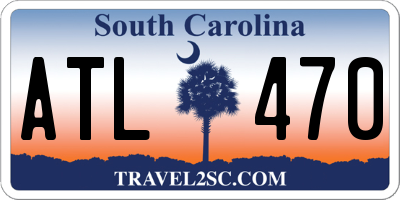 SC license plate ATL470