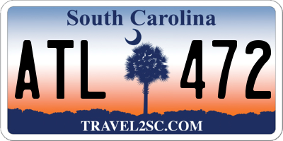 SC license plate ATL472